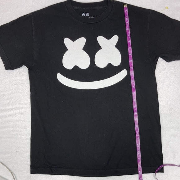 Mellogang marshmallow smile face black tee size medium - Picture 4 of 8
